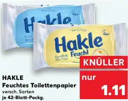 Kaufland HAKLE Feuchtes Toilettenpapier Angebot