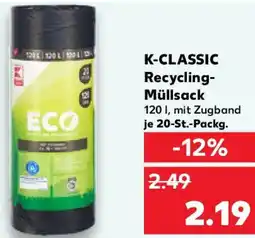 Kaufland K-CLASSIC Recycling Müllsack Angebot