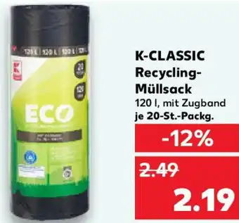 Kaufland K-CLASSIC Recycling Müllsack Angebot