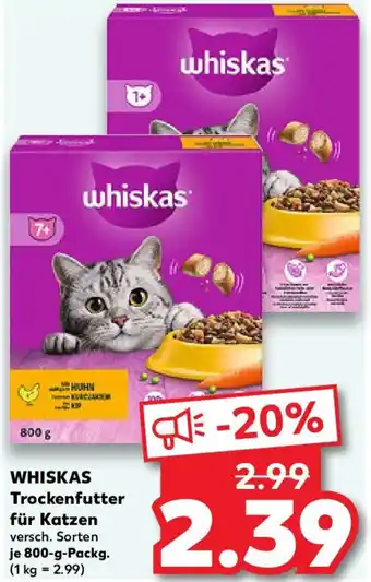 Kaufland WHISKAS Trockenfutter für Katzen Angebot