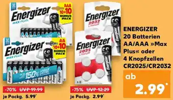 Kaufland ENERGIZER 20 Batterien AA/AAA Angebot