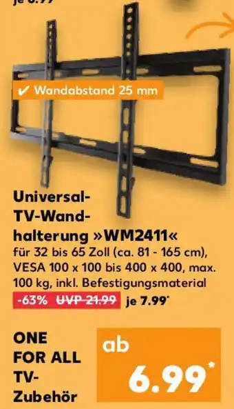 Kaufland Universal TV-Wandhalterung WM2411 Angebot