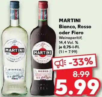 Kaufland MARTINI Bianco, Rosso oder Fiero Angebot