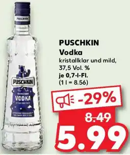 Kaufland PUSCHKIN Vodka Angebot