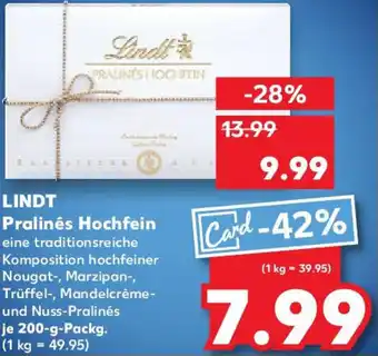 Kaufland LINDT Pralinés Hochfein Angebot