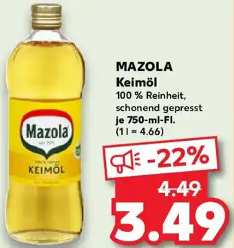 Kaufland MAZOLA Keimöl Angebot