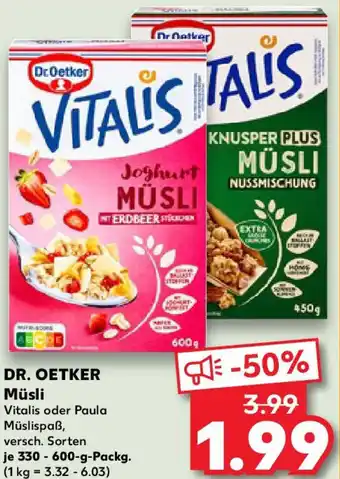 Kaufland DR. OETKER Müsli Angebot