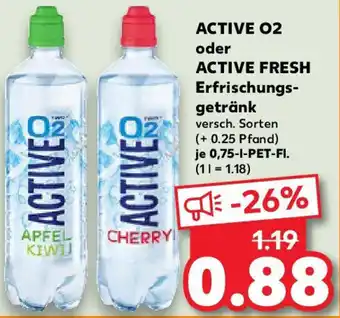 Kaufland ACTIVE 02 oder ACTIVE FRESH Erfrischungsgetränk Angebot