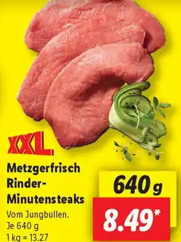 Lidl Metzgerfrisch Rinder Minutensteaks Angebot