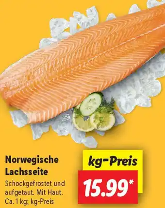 Lidl Norwegische Lachsseite Angebot