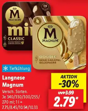 Lidl Langnese Magnum Angebot