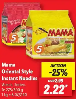 Lidl Mama Oriental Style Instant Noodles Angebot