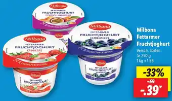 Lidl Milbona Fettarmer Fruchtjoghurt Angebot