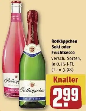 REWE Rotkäppchen Sekt oder Fruchtsecco Angebot