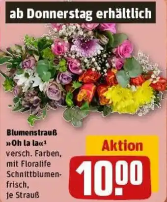 REWE Blumenstrauß Oh la la Angebot