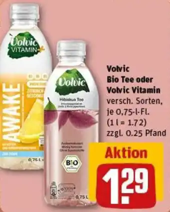 REWE Volvic Bio Tee oder Volvic Vitamin Angebot