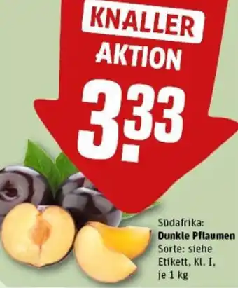 REWE Dunkle Pflaumen Angebot