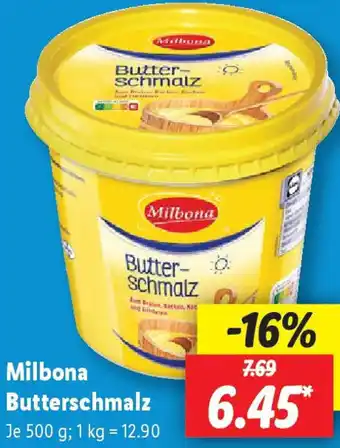 Lidl Milbona Butterschmalz Angebot