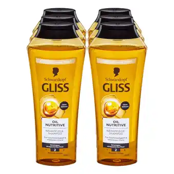 Netto Marken-Discount Gliss Shampoo Oil Nutritive 250 ml, 6er Pack Angebot