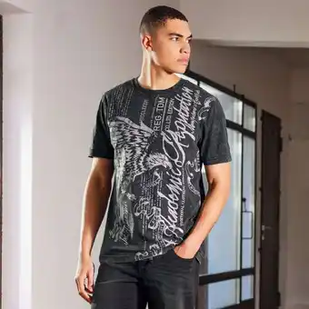 NKD Herren-T-Shirt mit großem Frontaufdruck Angebot