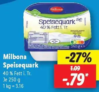 Lidl Milbona Speisequark Angebot