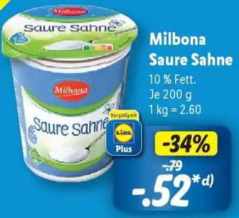 Lidl Milbona Saure Sahne Angebot