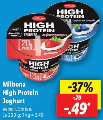 Lidl Milbona High Protein Joghurt Angebot