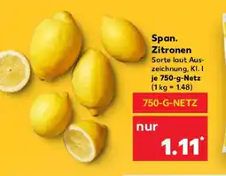 Kaufland Span. Zitronen Angebot