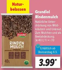 Lidl Grandiol Rindenmulch Angebot