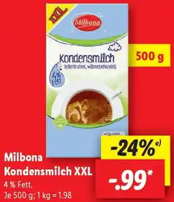 Lidl Milbona Kondensmilch XXL Angebot