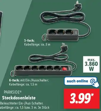 Lidl PARKSIDE Steckdosenleiste Angebot