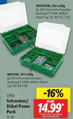 Lidl SPAX Schrauben/ Dübel Power Pack Angebot