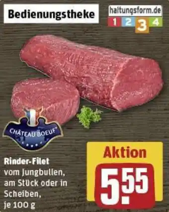 REWE CHATEAU BOEUF Rinder-Filet Angebot