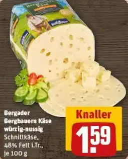 REWE Bergader Bergbauern Käse würzig-nussig Angebot