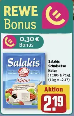 REWE Salakis Schafskäse Natur Angebot