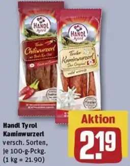 REWE Handl Tyrol Kaminwurzerl Angebot