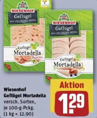 REWE Wiesenhof Geflügel Mortadella Angebot