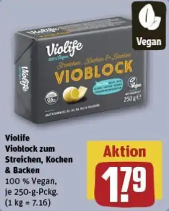 REWE Vioblock zum Streichen, Kochen & Backen Angebot