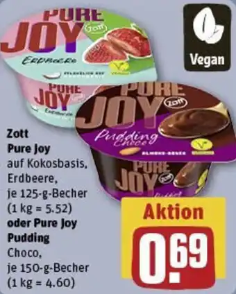 REWE Zott Pure Joy oder Pure Joy Pudding Angebot