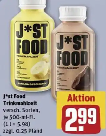 REWE J*st Food Trinkmahlzeit Angebot