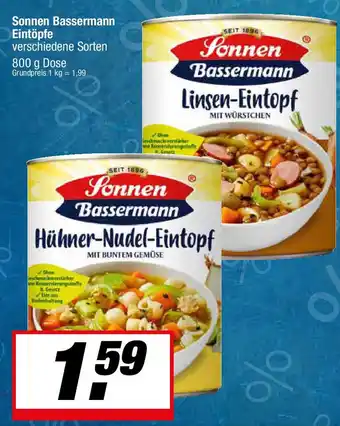 L. STROETMANN GROSSMARKT Sonnen Bassermann Eintöpfe Angebot