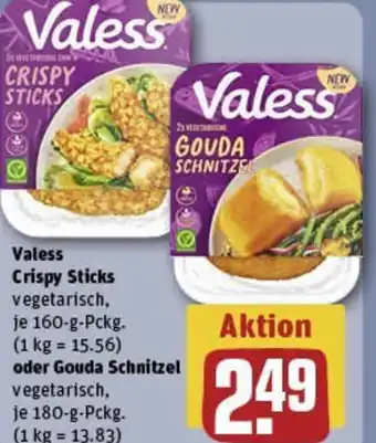 REWE Valess Crispy Sticks oder Gouda Schnitzel Angebot