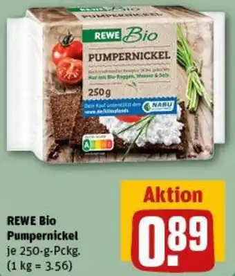 REWE REWE BIO Pumpernickel Angebot