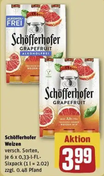 REWE Schöfferhofer Weizen Angebot