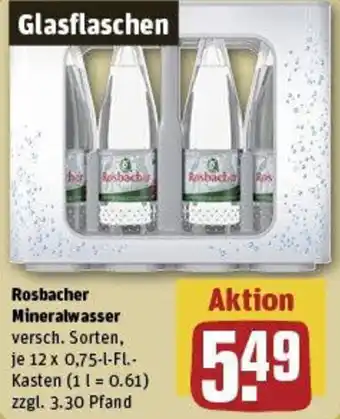 REWE Rosbacher Mineralwasser Angebot