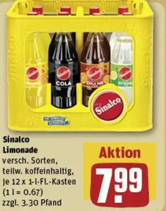 REWE Sinalco Limonade Angebot