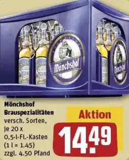 REWE Mönchshof Brauspezialitäten Angebot