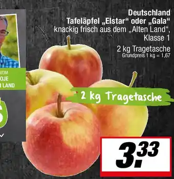 L. STROETMANN GROSSMARKT Deutschland Tafeläpfel,,Elstar" oder „,Gala" knackig frisch aus dem „,Alten Land", Angebot