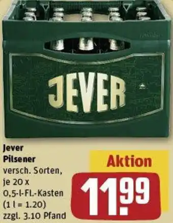 REWE Jever Pilsener Angebot