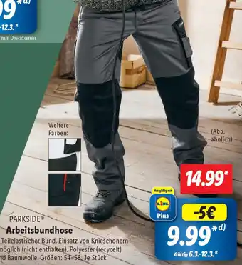 Lidl PARKSIDE Arbeitsbundhose Angebot